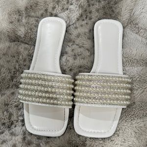 Rhinestone & Pearl sandals